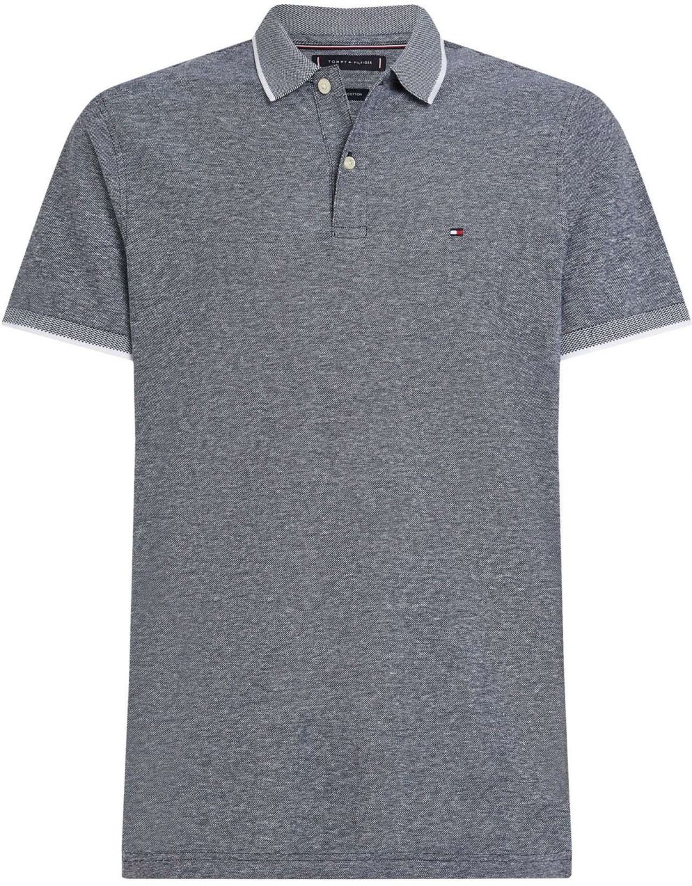 TOMMY HILFIGER Tričko  tmavomodrá / jasne červená / biela