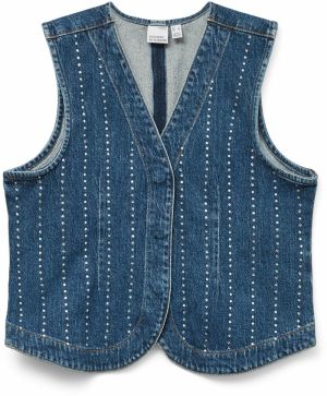 VERO MODA Vesta 'VMCARLEY'  modrá denim