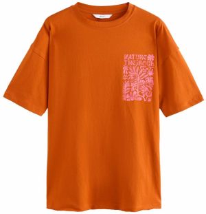 Next Tričko  koňaková / ružová