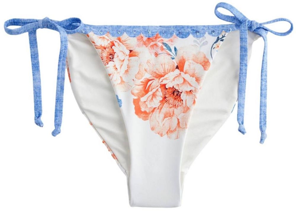 Next Bikinové nohavičky  svetlomodrá / svetlooranžová / biela