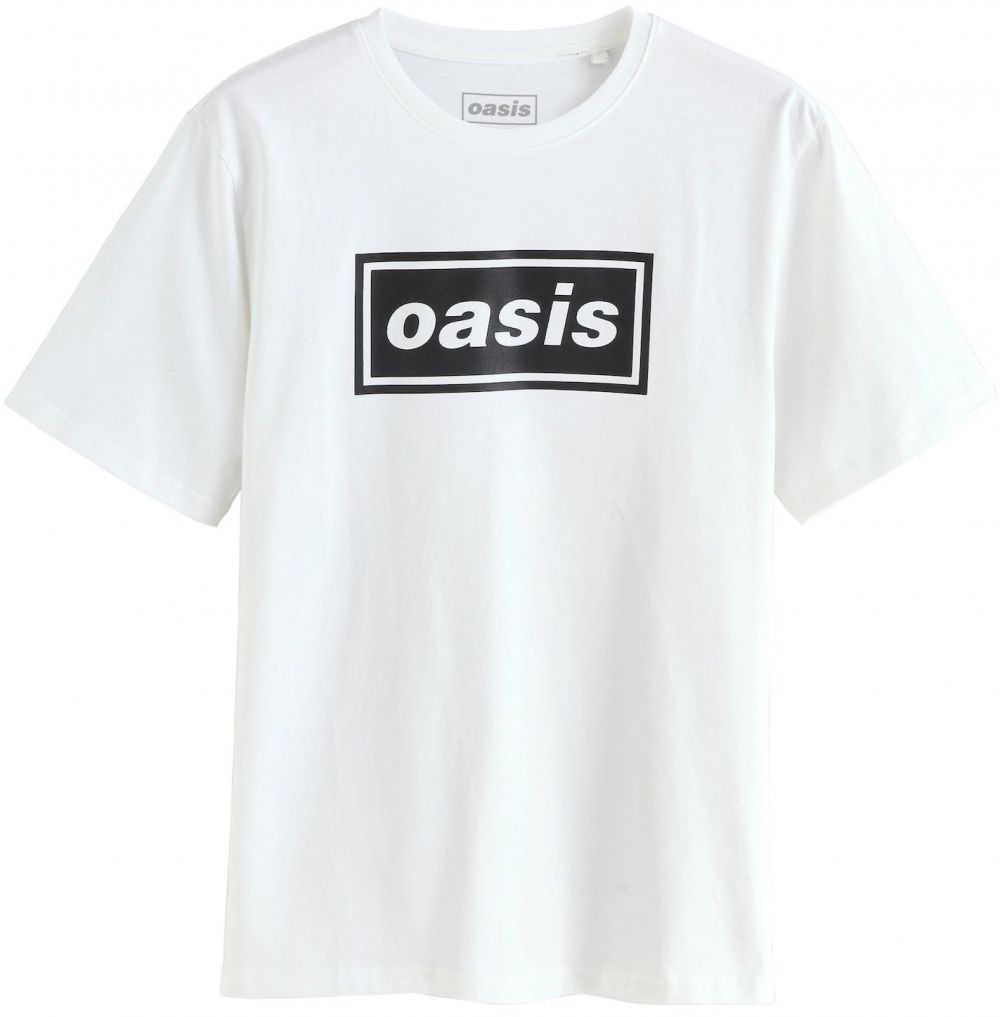 Next Tričko 'Oasis'  čierna / biela