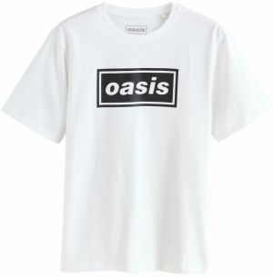 Next Tričko 'Oasis'  čierna / biela