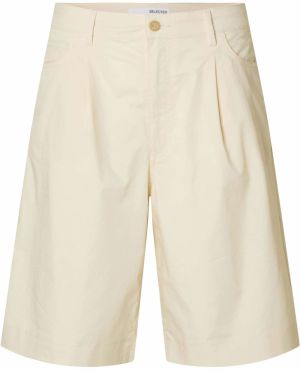 SELECTED FEMME Plisované nohavice 'SLFKLEA'  svetlobéžová