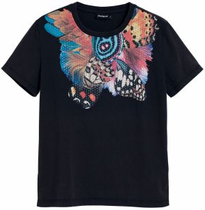 Desigual Tričko  zmiešané farby / čierna