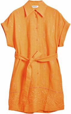 Desigual Košeľové šaty  oranžová