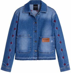 Desigual Prechodná bunda  modrá denim