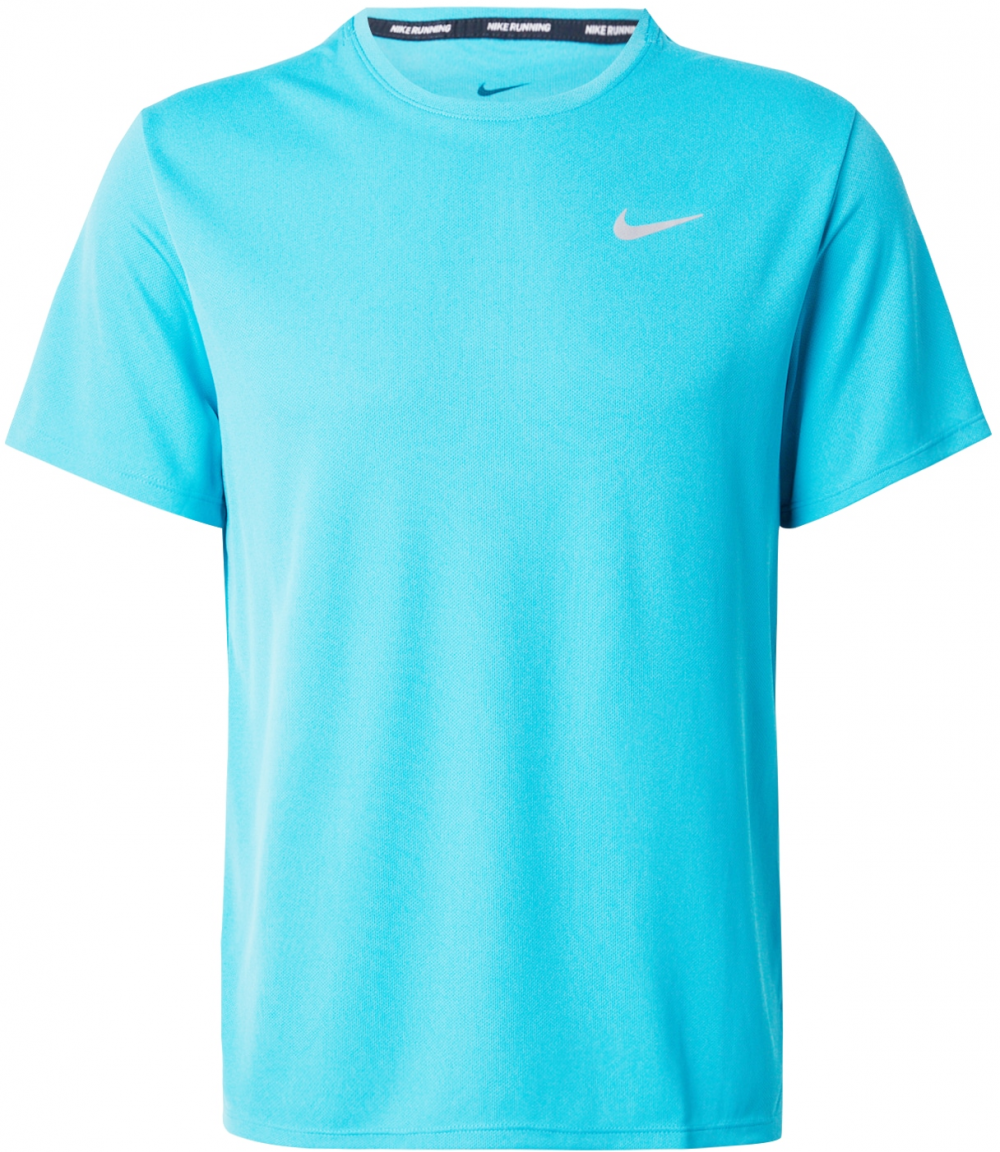 NIKE Funkčné tričko 'MILER'  tyrkysová