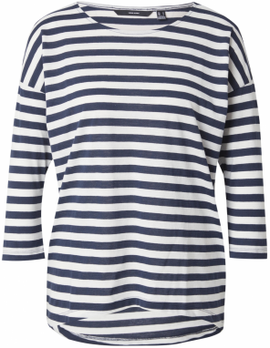 VERO MODA Tričko 'VMLUNA MALENA'  námornícka modrá / biela
