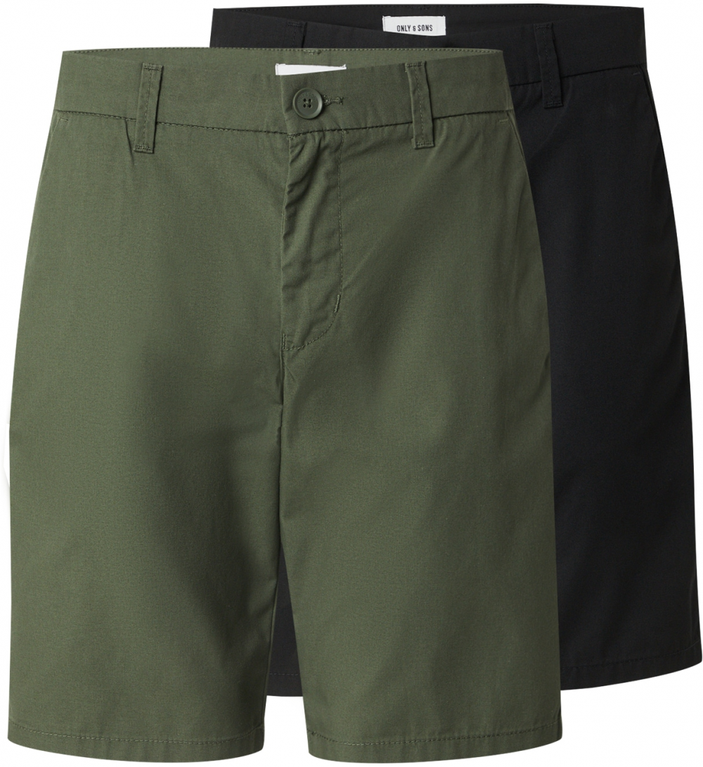 Only & Sons Nohavice 'ONSKal'  kaki / čierna