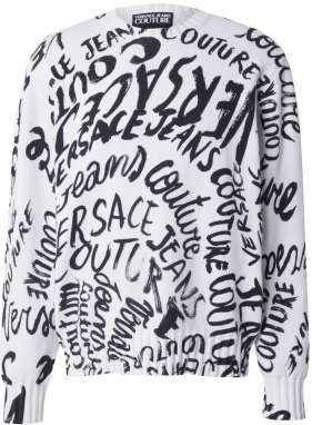 Versace Jeans Couture Sveter  čierna / biela