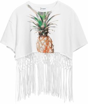 Desigual Tričko  zmiešané farby / biela