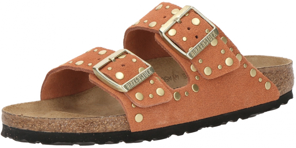 BIRKENSTOCK Šľapky 'Arizona'  koňaková / zlatá