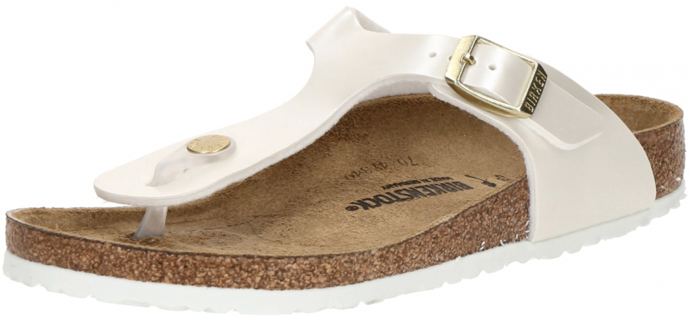 BIRKENSTOCK Otvorená obuv 'Gizeh'  biela