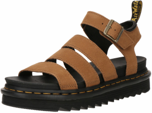 Dr. Martens Remienkové sandále 'Blaire'  hnedá / žltá / čierna