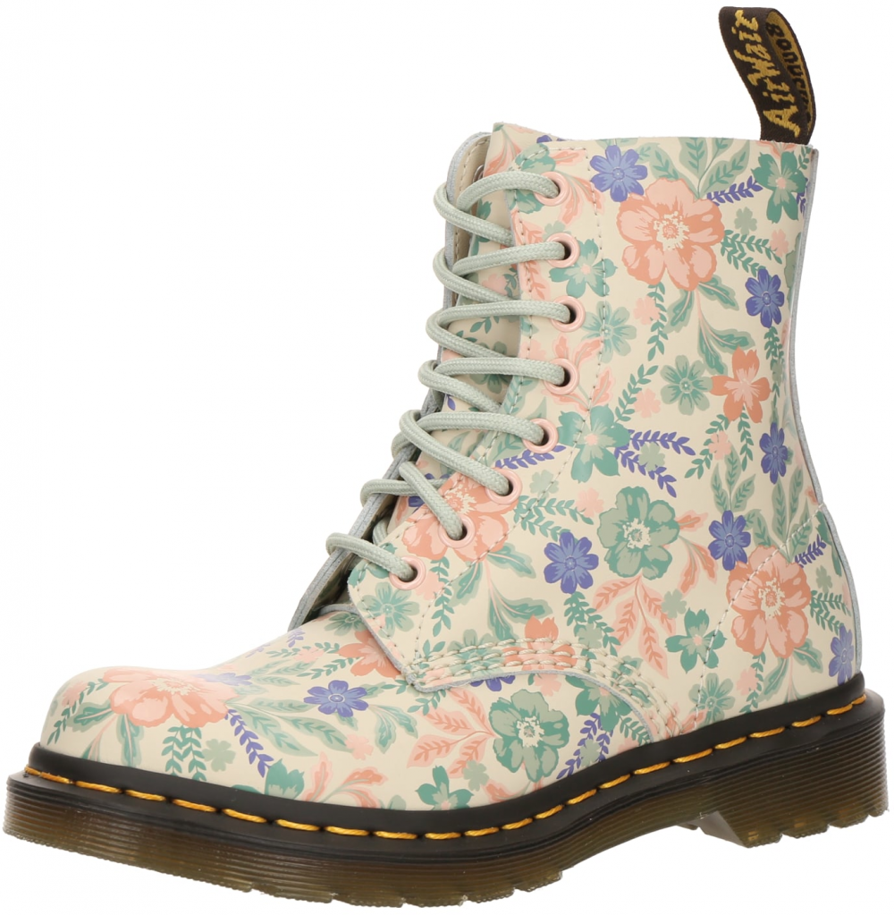 Dr. Martens Šnurovacie členkové čižmy '1460 Pascal'  svetlobéžová / modrá / rosé / šedobiela