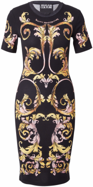 Versace Jeans Couture Šaty  žltá / ružová / čierna