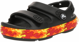 Crocs Otvorená obuv 'Crocband Cruiser Flames'  čierna