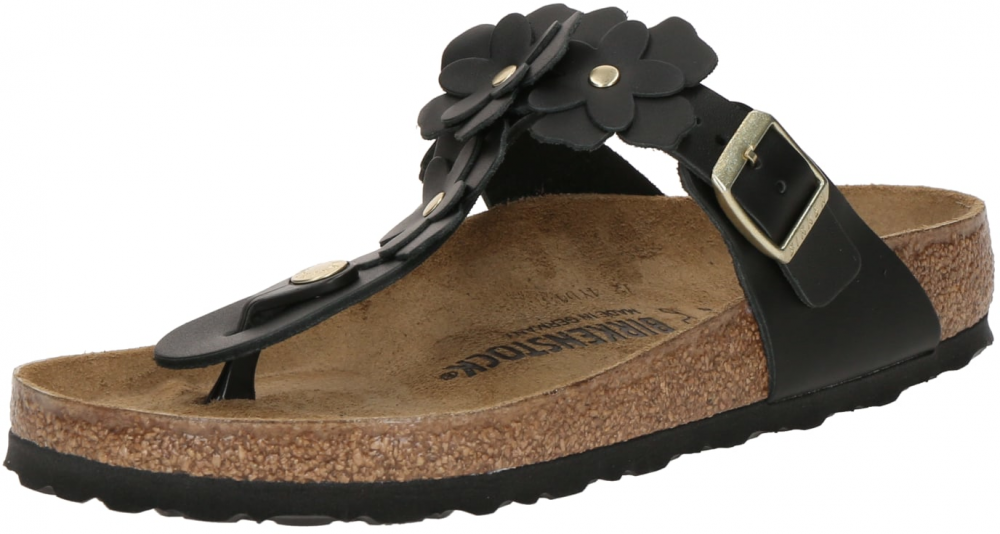 BIRKENSTOCK Žabky 'Gizeh'  čierna