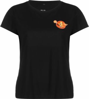 Merchcode Tričko 'Lola'  pastelovo žltá / oranžovo červená / čierna / biela