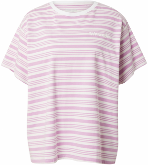 WRANGLER Tričko 'GIRLFRIEND TEE'  eozín / biela ako vlna