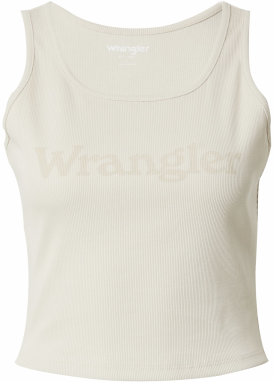 WRANGLER Top 'LOGO TANK'  béžová / sivobéžová