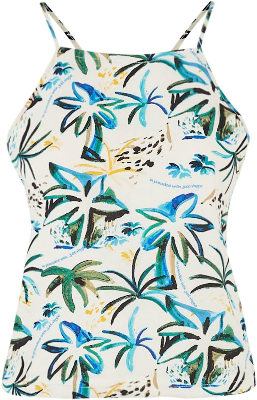 Just Rhyse Top 'Waikiki'  azúrová / zelená / oranžová / biela