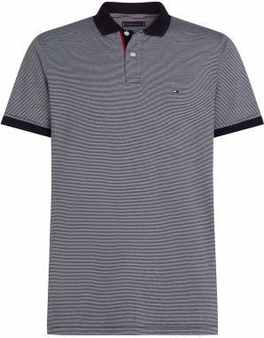 TOMMY HILFIGER Tričko  námornícka modrá / šedobiela