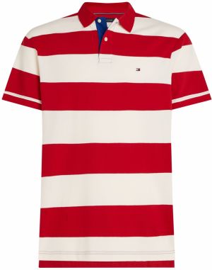 TOMMY HILFIGER Tričko  červená / biela