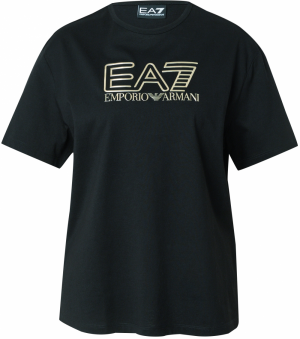 EA7 Emporio Armani Tričko 'TRAIN VISIBILITY'  zlatá / čierna