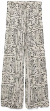 VERO MODA Nohavice 'VMMENNY'  béžová / čierna / biela