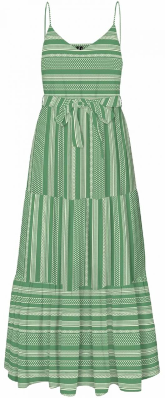 VERO MODA Šaty 'VMDICTHE'  béžová / zelená