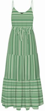 VERO MODA Šaty 'VMDICTHE'  béžová / zelená