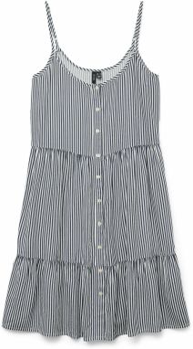 VERO MODA Šaty 'VMBUMPY'  námornícka modrá / biela