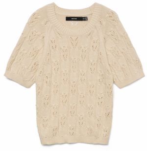 VERO MODA Sveter 'VMPRECIOUS'  béžová
