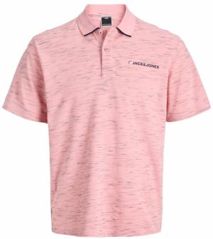 JACK & JONES Tričko 'JCOLOGAN'  ružová / čierna
