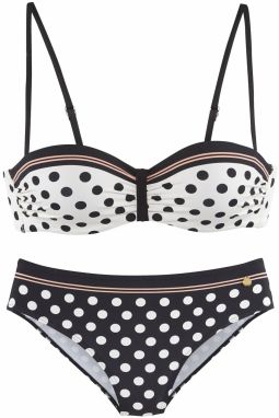 LASCANA Bikiny  čierna / biela