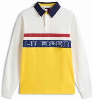 TOMMY HILFIGER Tričko 'SAILING'  námornícka modrá / žltá / tmavočervená / biela ako vlna