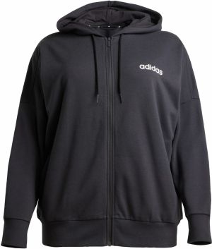 ADIDAS SPORTSWEAR Tepláková bunda 'Essentials'  čierna / biela