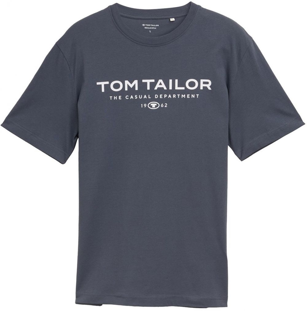 TOM TAILOR Tričko  grafitová / biela
