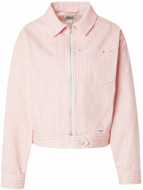 BDG Urban Outfitters Prechodná bunda 'YURI'  malinová / biela
