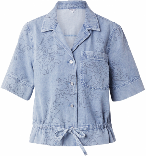 OBJECT Blúzka 'OBJFILUCA'  modrá denim