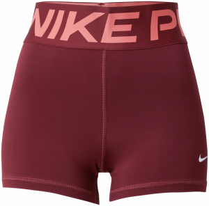 NIKE Športové nohavice  oranžová / tmavočervená / biela