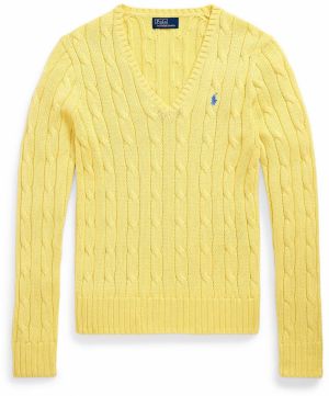 Polo Ralph Lauren Sveter 'KIMBERLY'  svetložltá