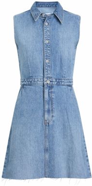 Calvin Klein Jeans Košeľové šaty  modrá denim