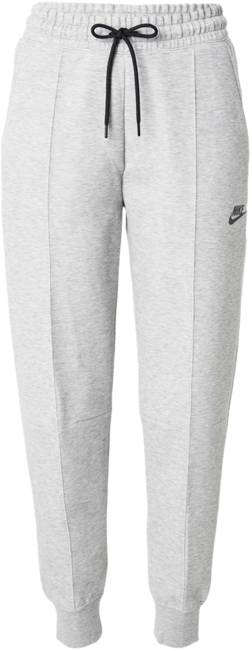 Nike Sportswear Nohavice 'Tech Fleece'  sivá melírovaná / čierna