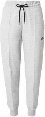 Nike Sportswear Nohavice 'Tech Fleece'  sivá melírovaná / čierna