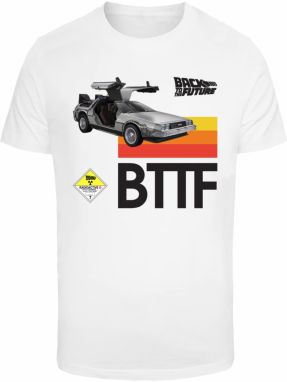 Merchcode Tričko 'Retro 85 BTTF'  žltá / oranžová / čierna / biela