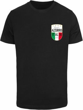 Mister Tee Tričko 'Azurro Italia'  zlatá / zelená / čierna / biela