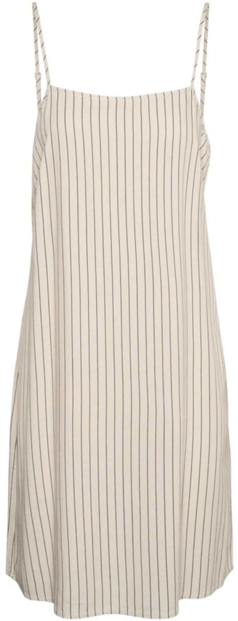 VERO MODA Šaty 'VMMYMILO'  sivobéžová / čierna