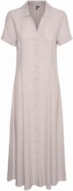 VERO MODA Košeľové šaty 'LINN'  sivá